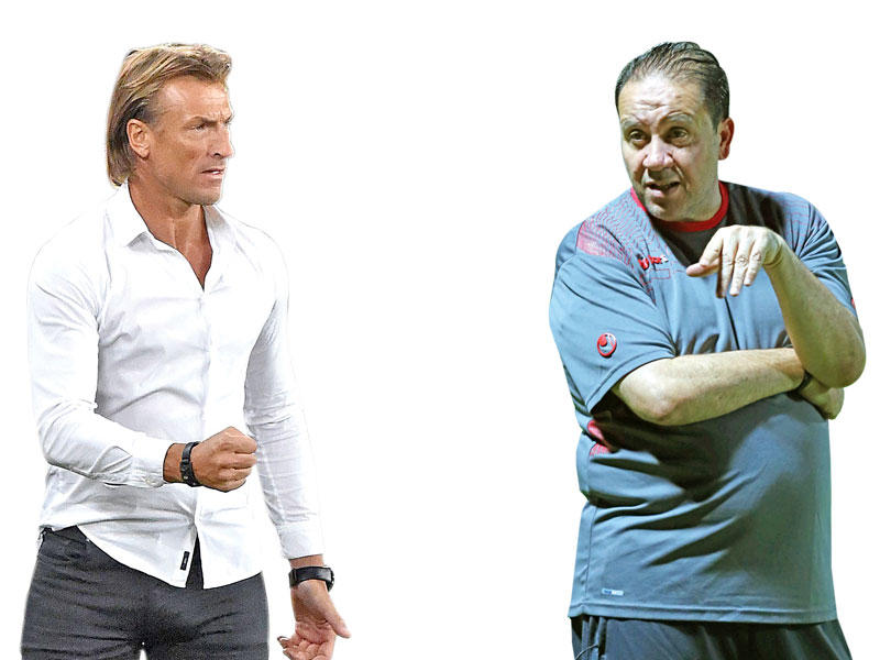 مدرب المنتخب التونسي نبيل معلول - مدرب منتخب الكونغو هيرفي رينارد