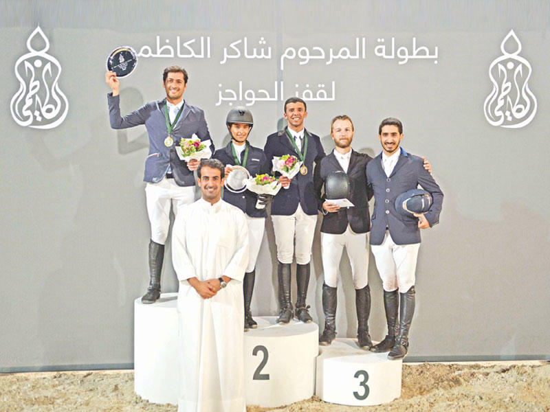 الخرافي وأبطال المراكز الأولى على منصة التتويج