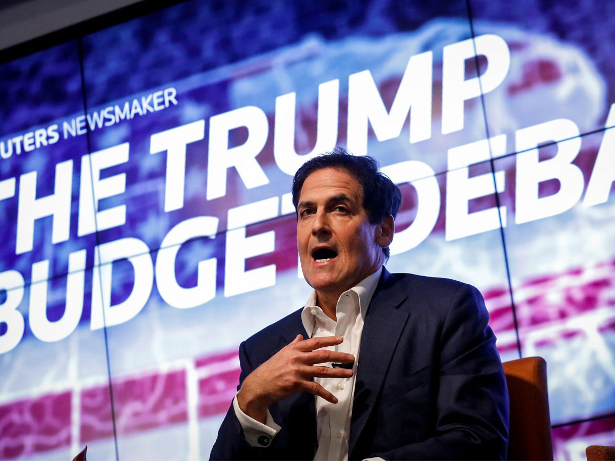  رجل الأعمال الملياردير الأميركي المرشح الرئاسي المحتمل مارك كوبان