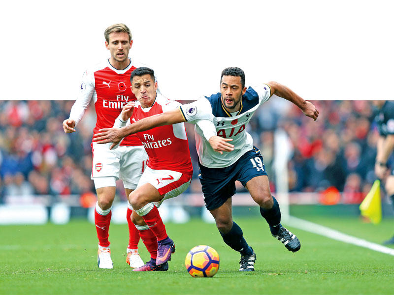 جانب من لقاء سابق بين توتنهام وارسنال