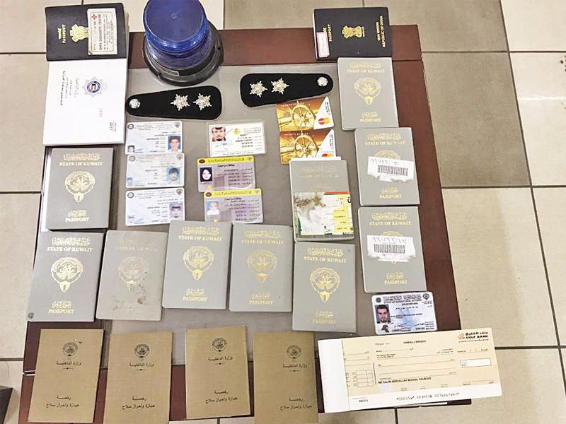 جانب من المضبوطات