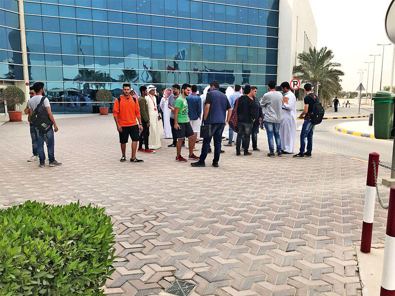 جانب من الوقفة الاحتجاجية