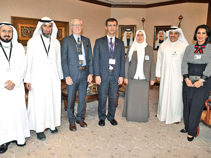 الكندري مستقبلة الوفد