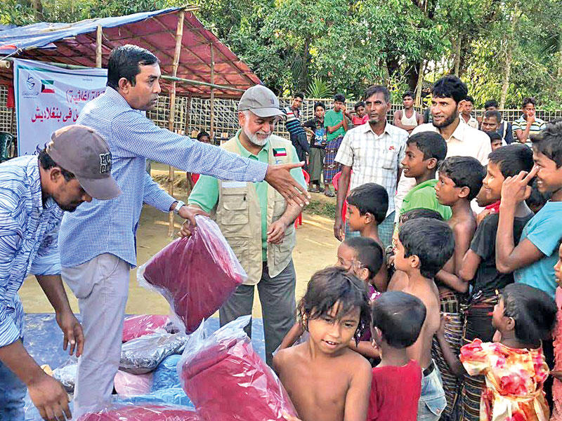 توزيع مساعدات جمعية النوري على مسلمي بورما