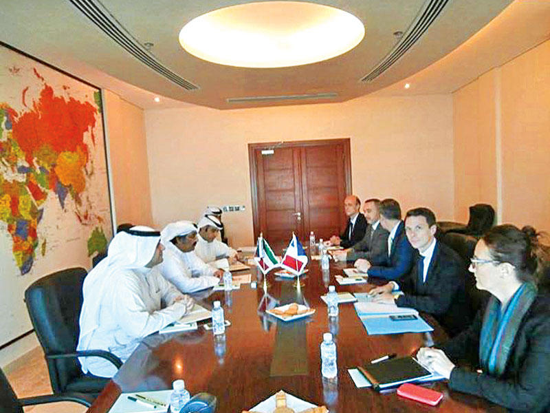 جانب من اجتماع الحوار الكويتي - الفرنسي