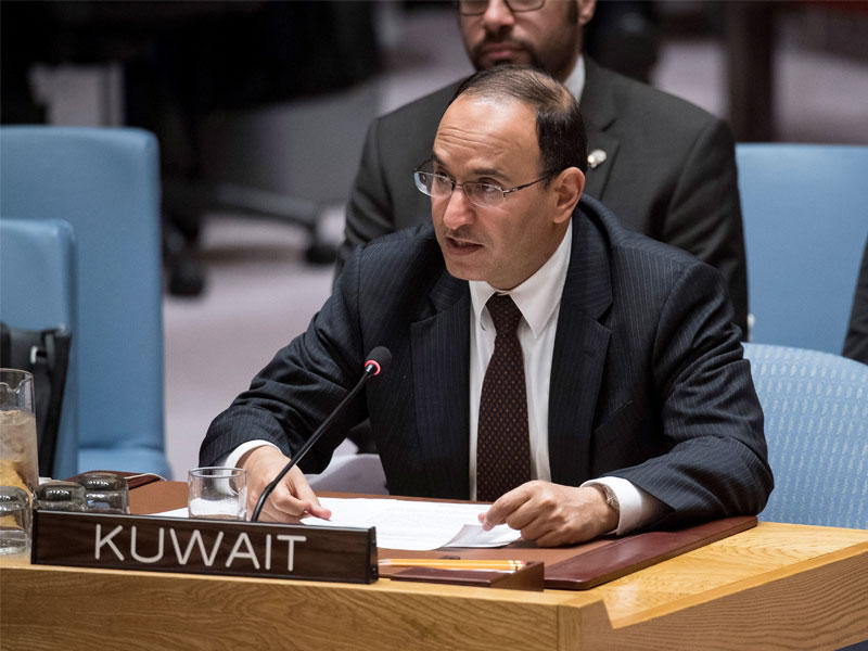 مندوب الكويت الدائم لدى الأمم المتحدة السفير منصور العتيبي