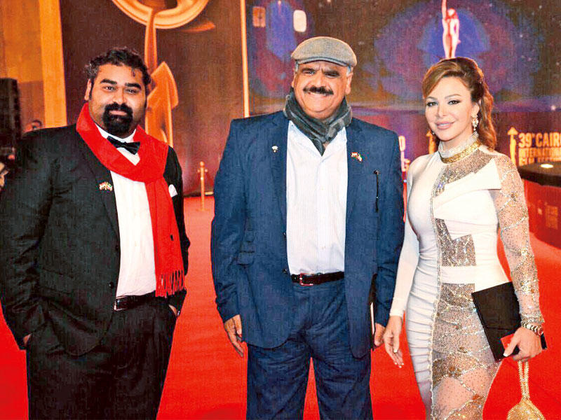 داود حسين ورمضان خسروه خلال حفل الافتتاح