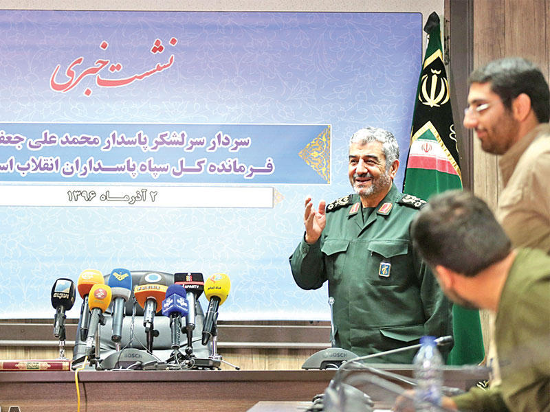 جعفري قبيل مؤتمره الصحافي في طهران (ارنا)