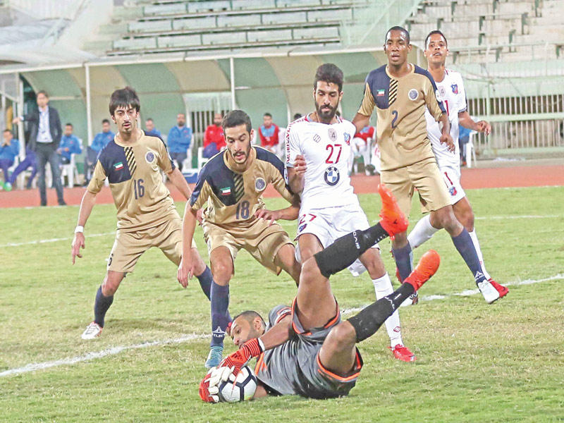 جانب من مباراة برقان والكويت