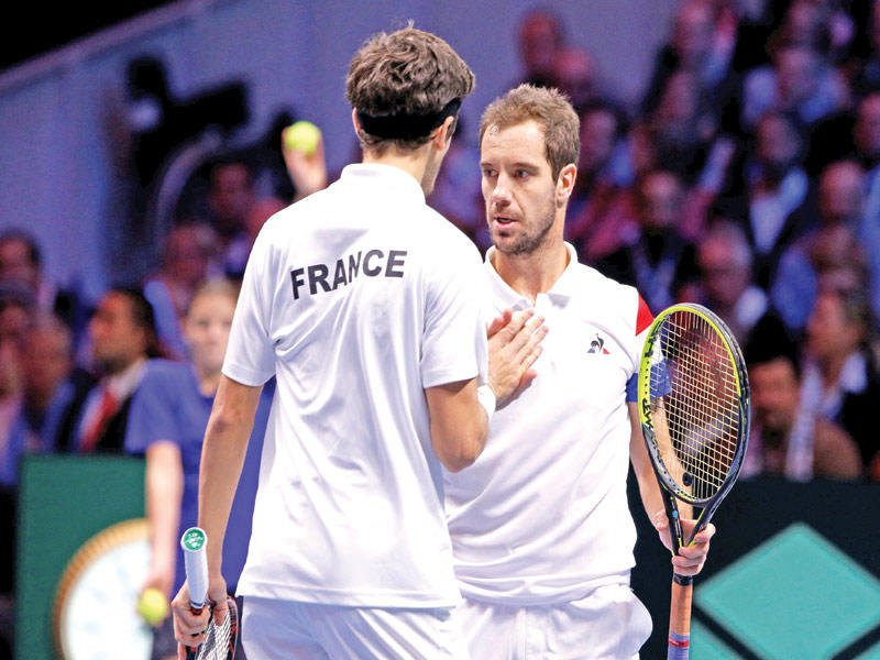 لاعبا المنتخب الفرنسي