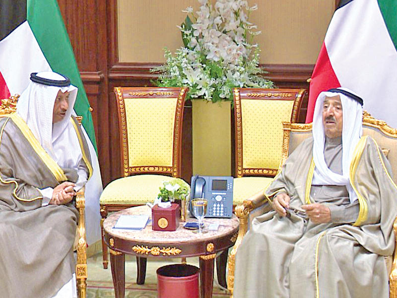 الأمير مستقبلاً جابر المبارك أمس