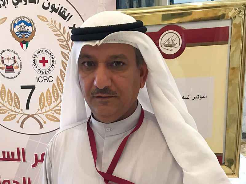 مدير معهد الكويت للدراسات القضائية والقانونية ووكيل محكمة الاستئناف، المستشار عويد الثويمر