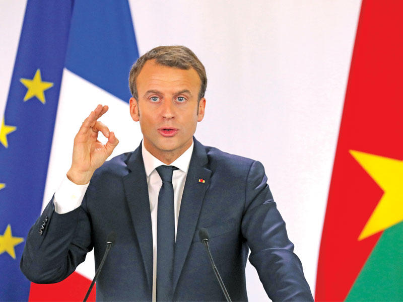 الرئيس الفرنسي إيمانويل ماكرون