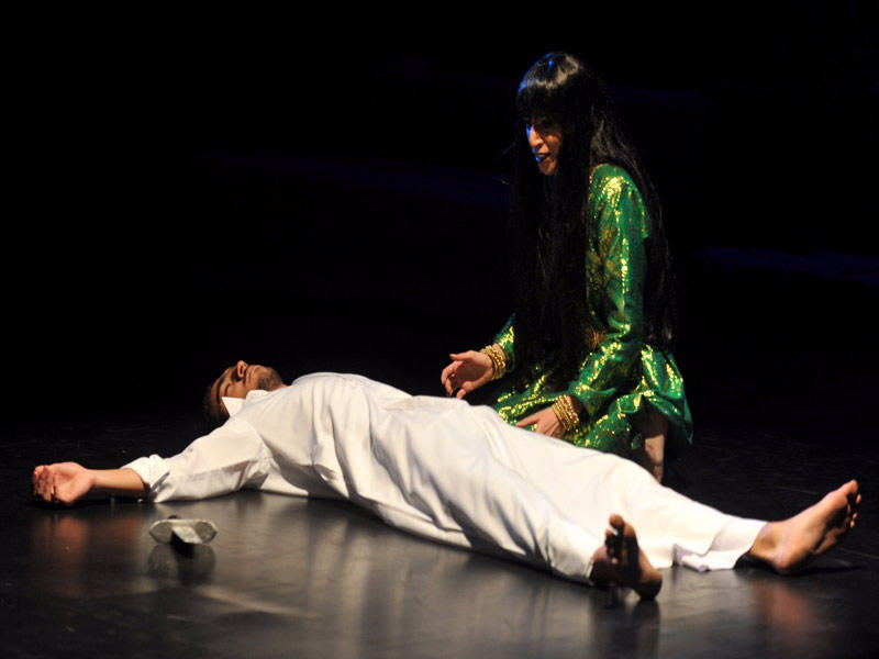 لقطة من مسرحية «حصة وبدر»