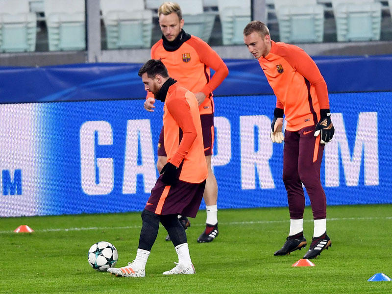 جانب من تدريبات برشلونة