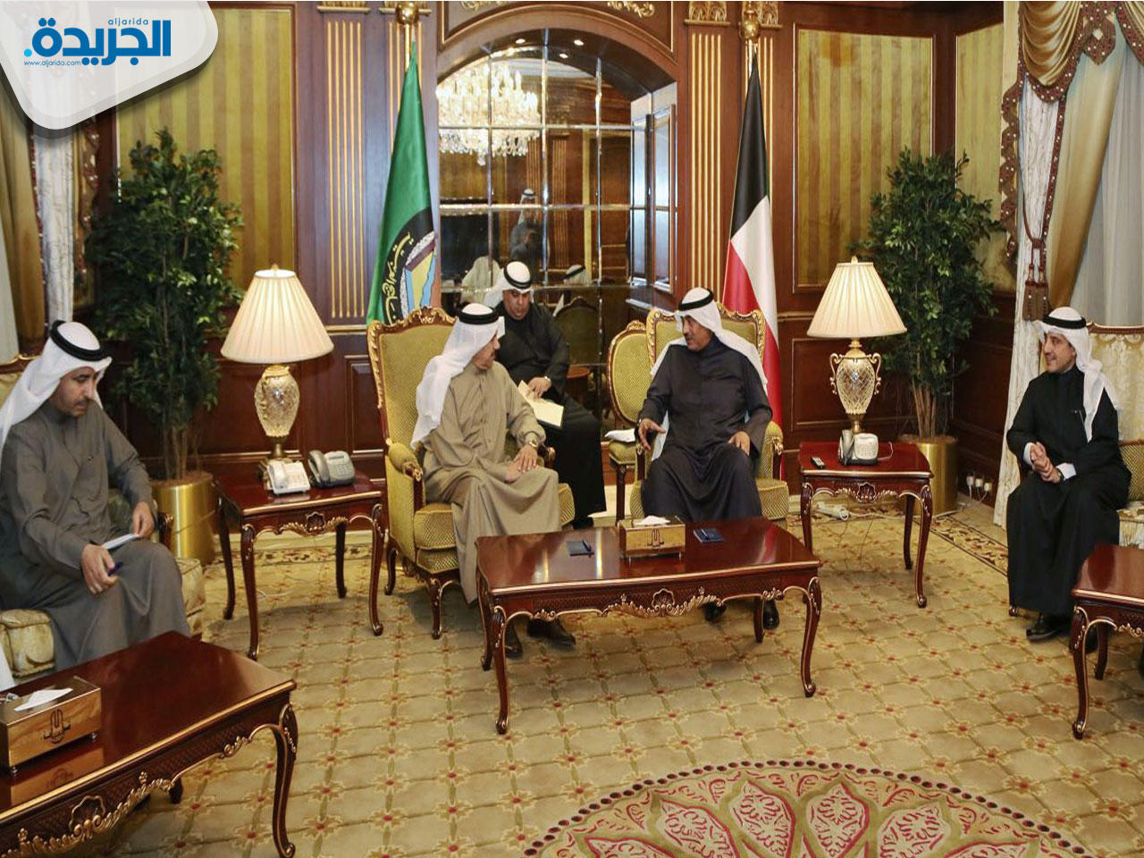 جانب من مراسم الاستقبال