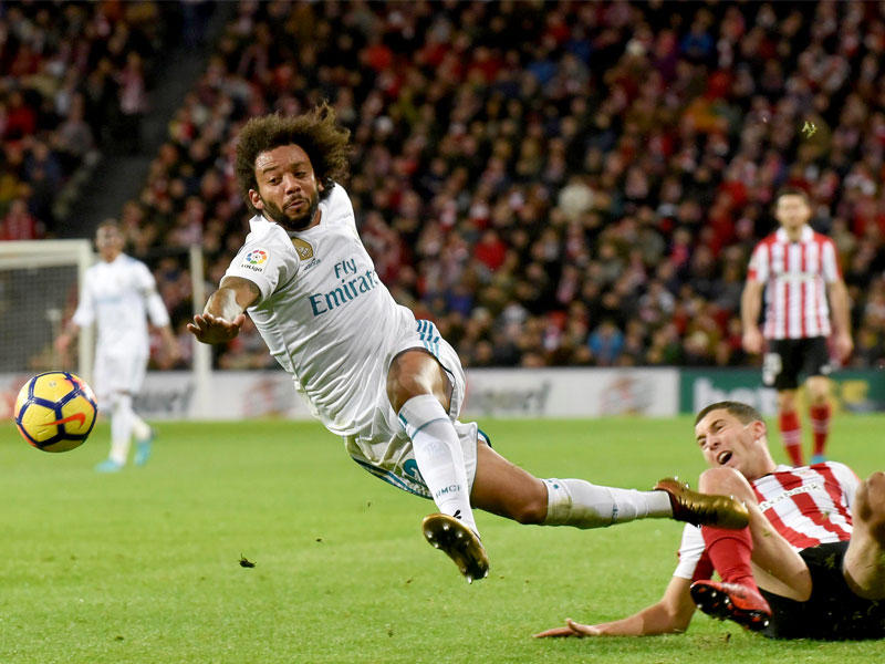 جانب من مباراة أثلتيك بلباو وريال مدريد