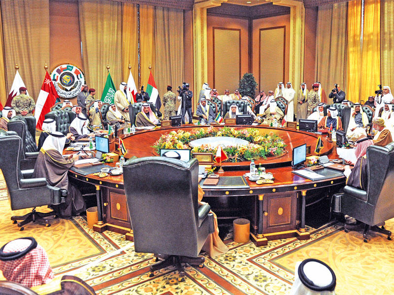 وزراء خارجية دول التعاون أثناء الاجتماع أمسn