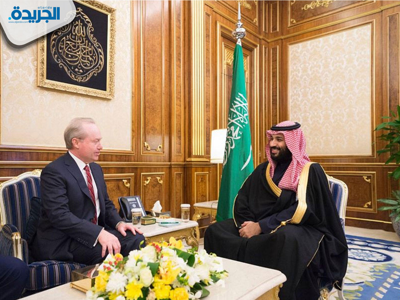 بن سلمان يلتقي رئيس مجلس الإدارة الرئيس التنفيذي لشركة ريثيون الدولية توماس كينيدي