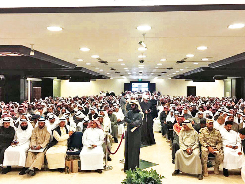 جانب من الحضور في «احتياط السكنية» أمس على دفعة خيطان الثانيةn