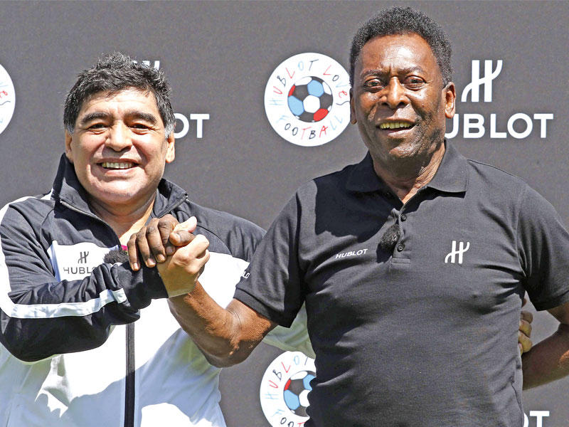 بيليه ومارادونا