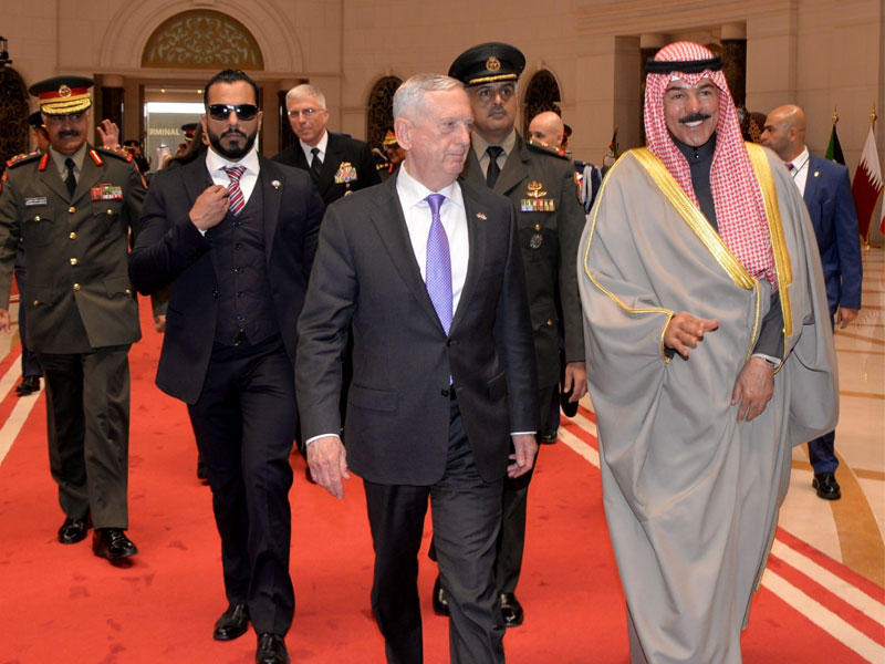 جانب من مغادرة وزير الدفاع للولايات المتحدة الأمريكية جيمس ماتيس