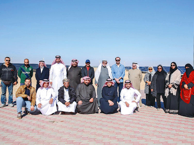 جانب من زيارة الوفد الخليجي لمشروع الشقايا 