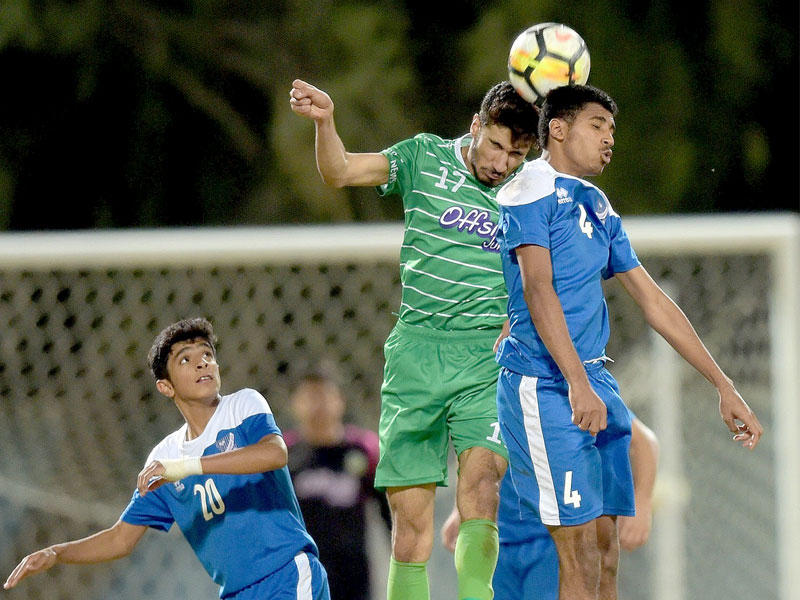 جانب من مباراة العربي والتضامن