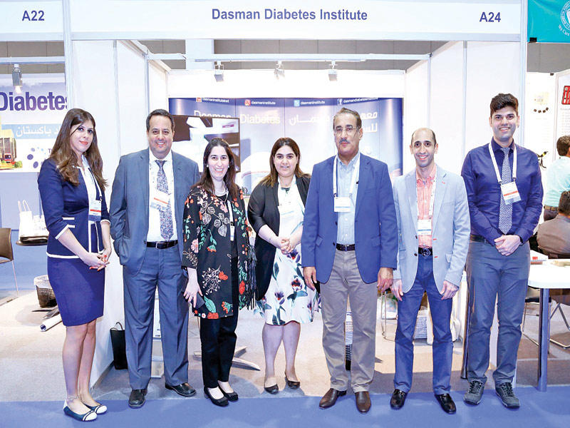 جانب من مشاركة «دسمان» في مؤتمر السكري بأبوظبي