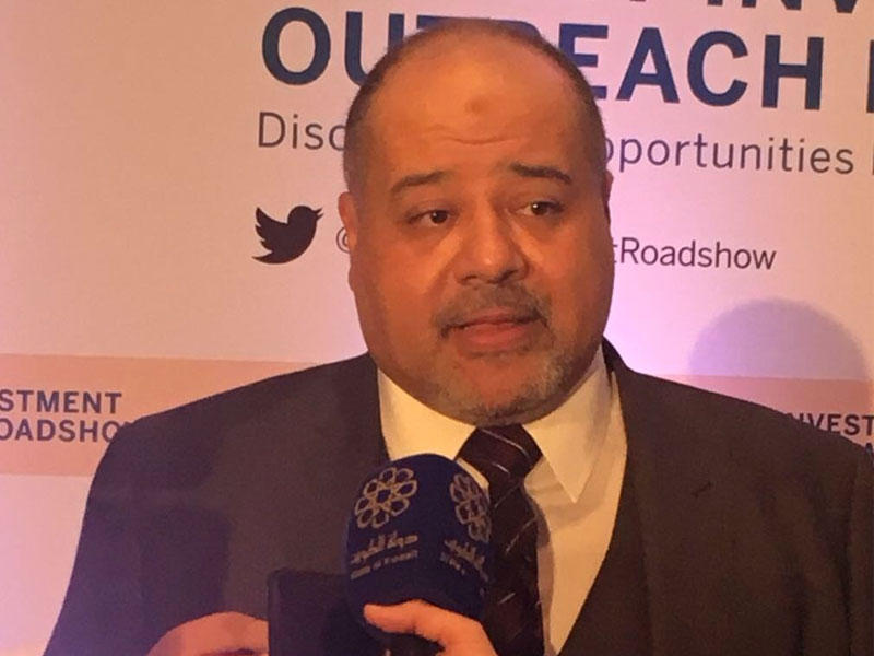 الأمين العام للمجلس الأعلى للتخطيط والتنمية في الكويت الدكتور خالد مهدي خلال مشاركته في المؤتمر