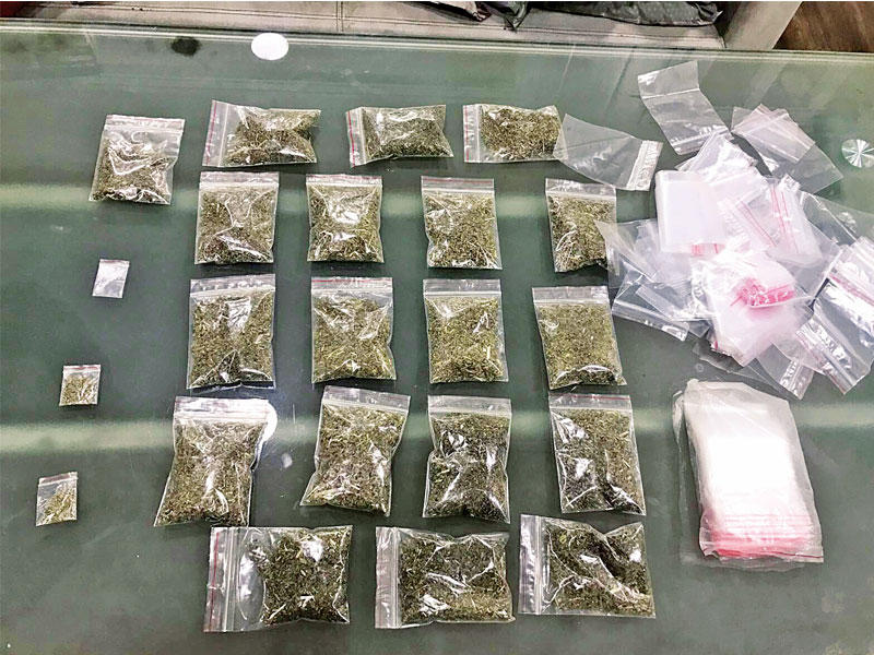 المخدرات المضبوطة