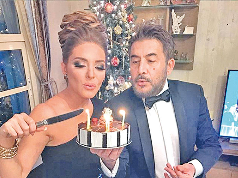 عابد فهد وزوجته زينة يازجي