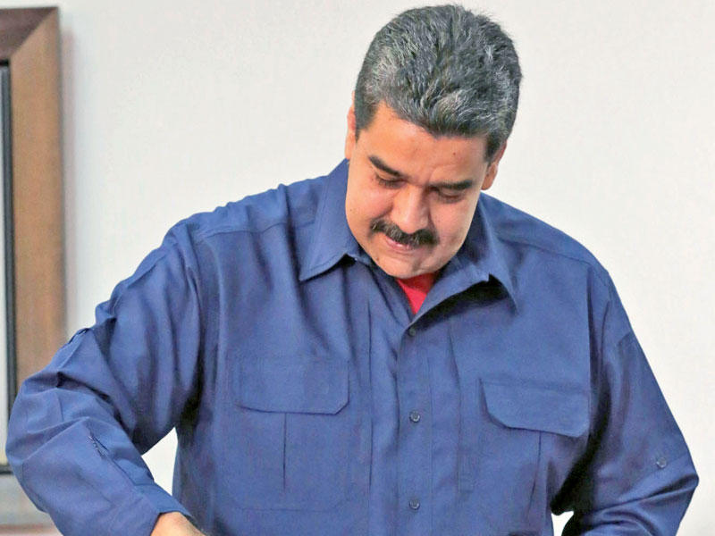 الرئيس الفنزويلي نيكولاس مادورو