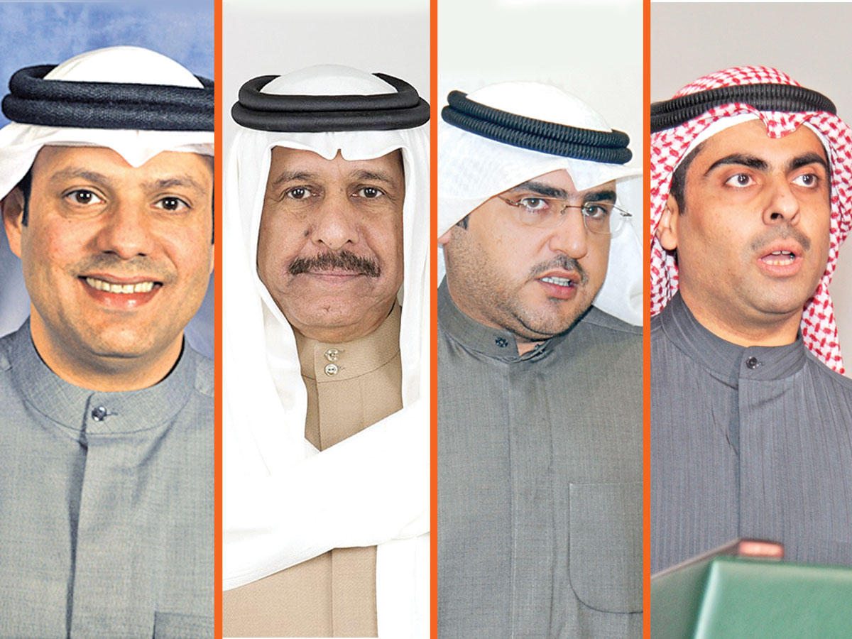 رياض العدساني - عبدالكريم الكندري - حمد الهرشاني - فيصل الكندري