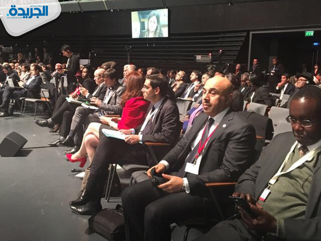 سفير الكويت في باريس سامي السليمان خلال مشاركته في (قمة الكوكب الواحد )