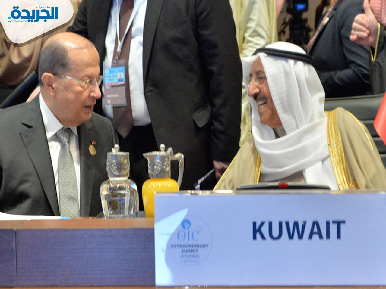 سمو أمير البلاد الشيخ صباح الأحمد الجابر الصباح خلال الدورة الطارئة لمؤتمر القمة لمنظمة التعاون الإسلامي