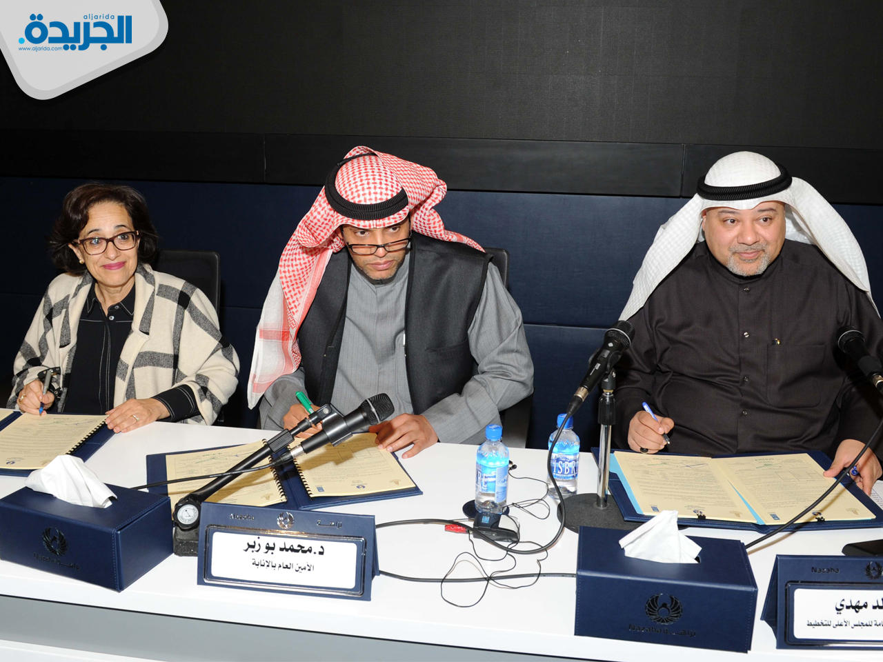 جانب من توقيع الهيئة العامة لمكافحة الفساد الكويتية (نزاهة) وثيقة التعاون المشترك مع الأمانة العامة للمجلس الأعلى للتخطيط وبرنامج الأمم المتحدة الإنمائي