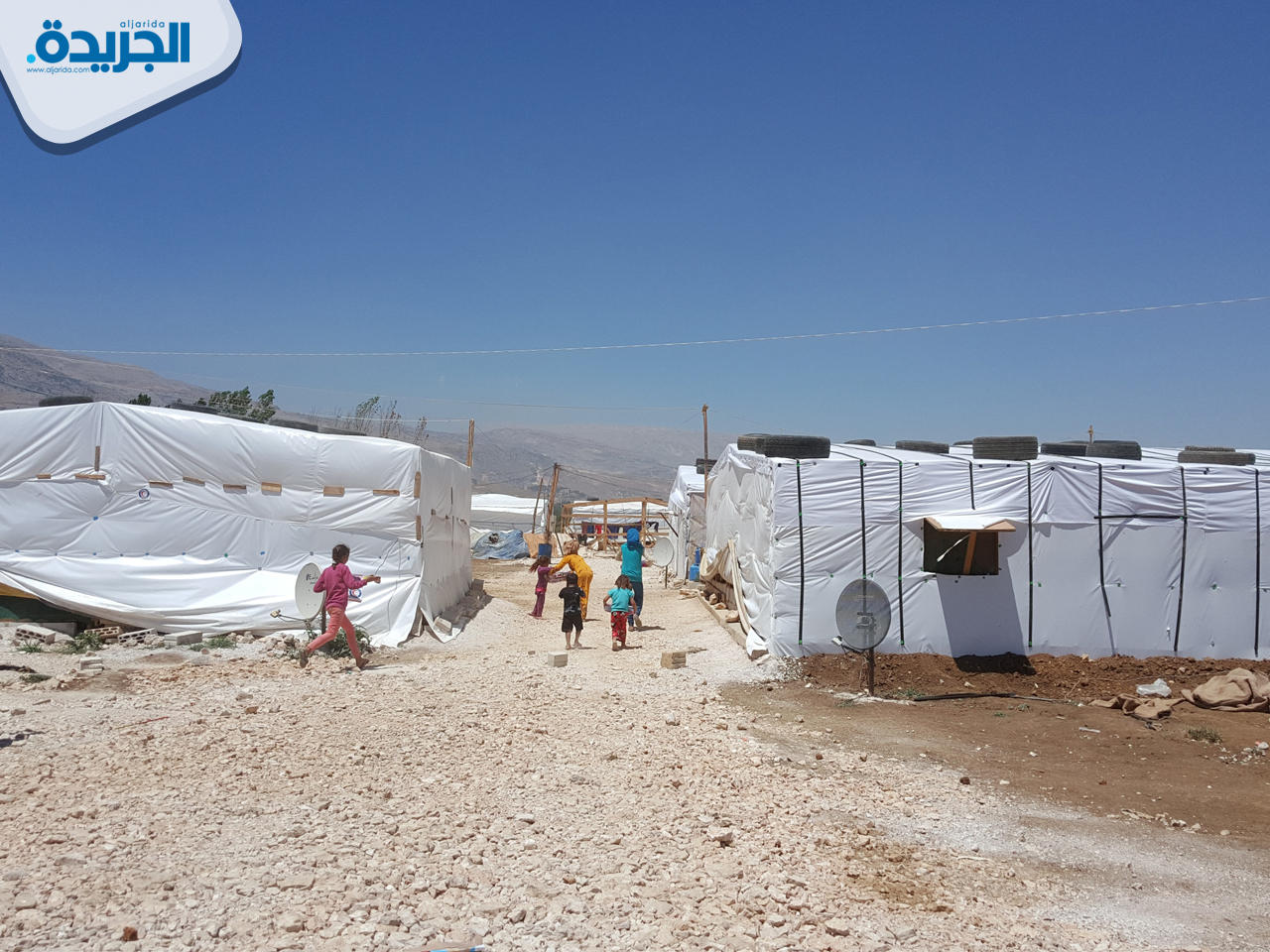 مخيم للنازحين السوريين في شرق لبنان