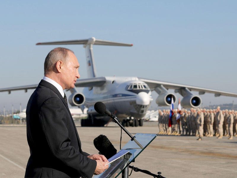 الرئيس الروسي فلاديمير بوتين في سوريا