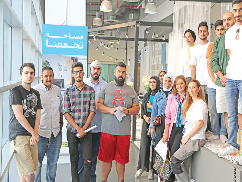 وفد طلبة الأسترالية أثناء ورشة العمل