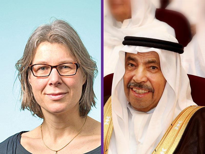 عبدالعزيز البابطين و د. بيترا سيباستيان