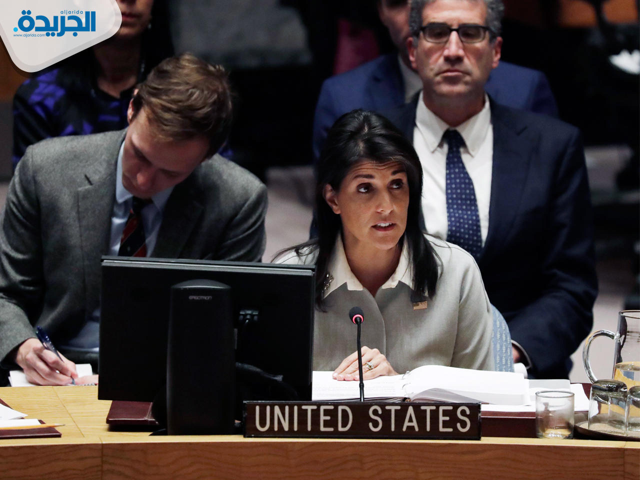 مندوبة الولايات المتحدة الامريكية الدائمة لدى الأمم المتحدة نيكي هيلي 