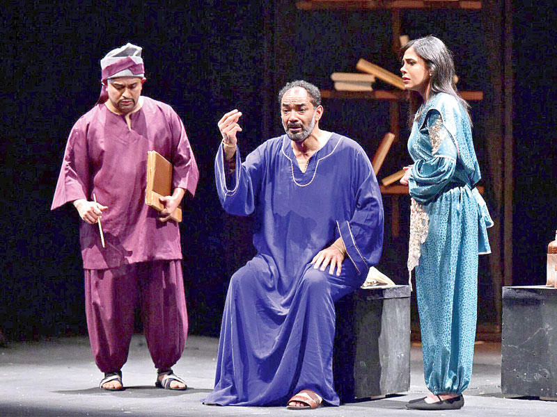 جمال الردهان ونصار النصار في مشهد من العمل 