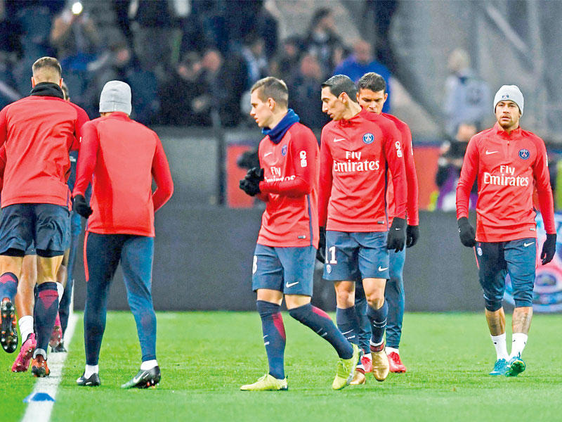 جانب من تدريبات باريس سان جرمان