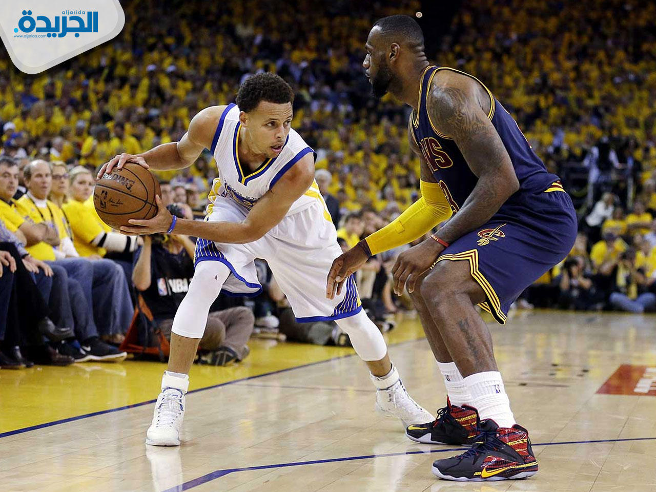 إحدى مواجهات ستيفن كوري مع ليبرون جيمس