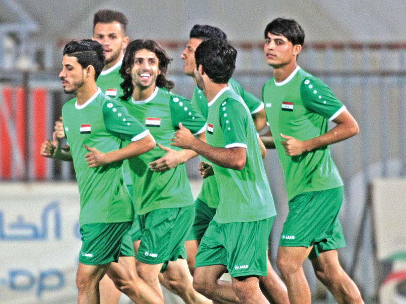 تدريب المنتخب العراقي أمس
