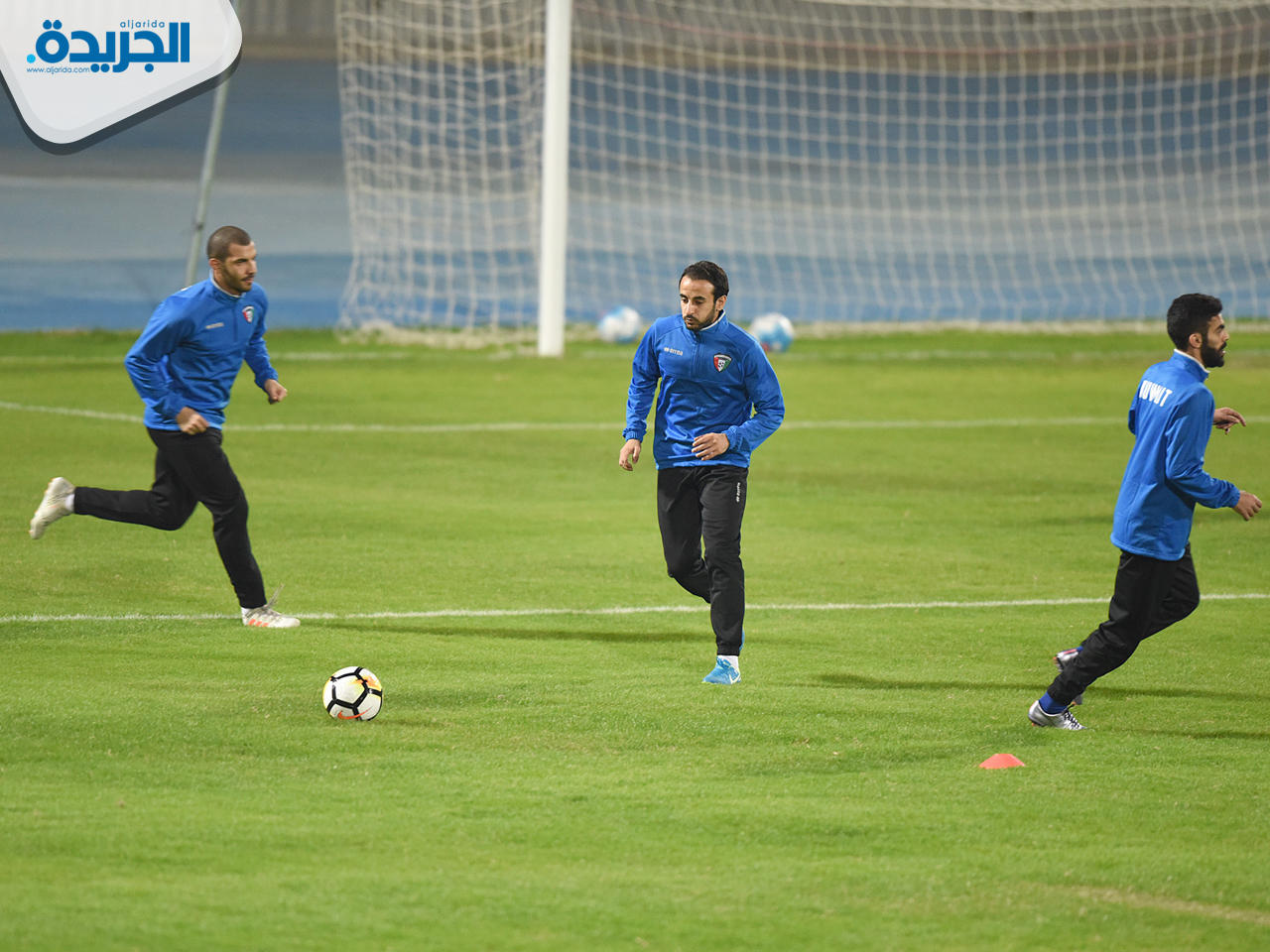 منتخب الكويت الوطني يواصل تدريباته على ملعب نادي اليرموك
