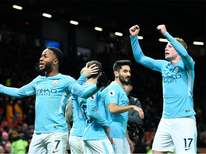 دي بروين وستيرلينغ نجما مانشستر سيتي