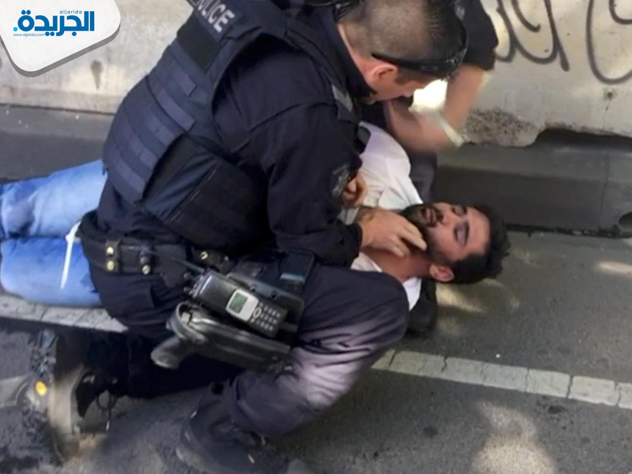 لحظة اعتقال سعيد نوري في موقع الحادث