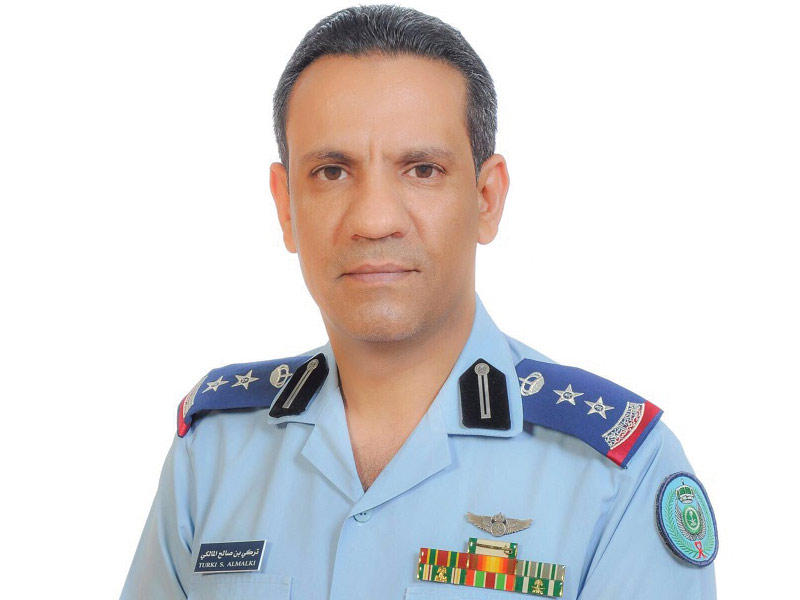 المتحدث باسم تحالف دعم الشرعية بقيادة السعودية، العقيد تركي المالكي